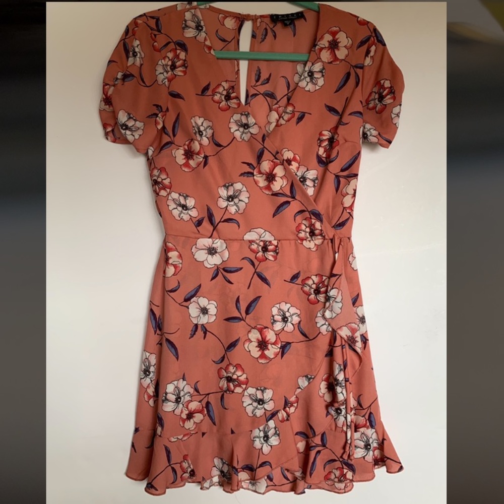 TRIXXI Floral Wrap Romper